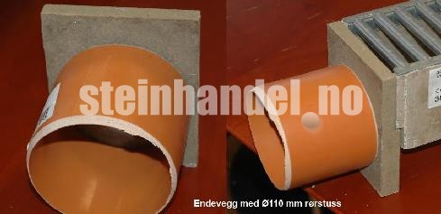 ACO Self Euroline Endevegg m/110mm stuss