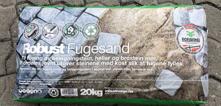 Fugesand 20 kg sekk