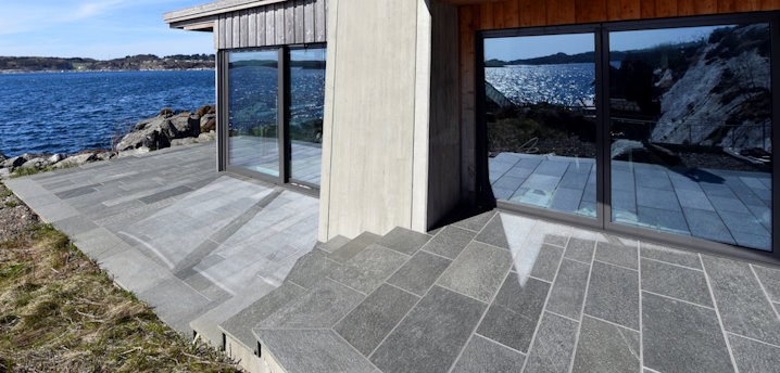 Skiferflis M�rk Oppdal 20cm, 10-20mm