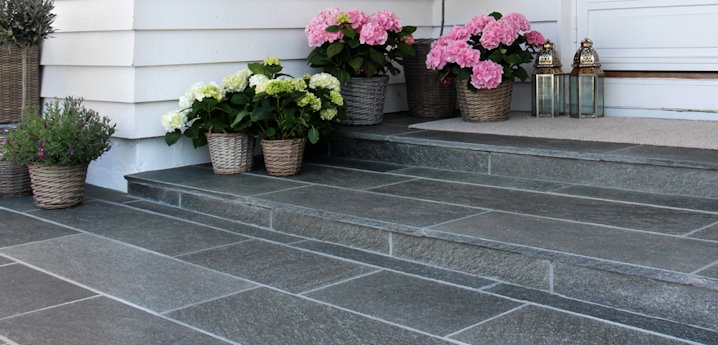 Skifer Trappetrinn Mrk Oppdal B=32,5cm T=20-30mm