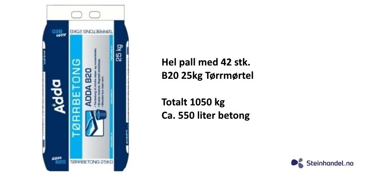 B20 Trrbetong 1050 KG, 550L