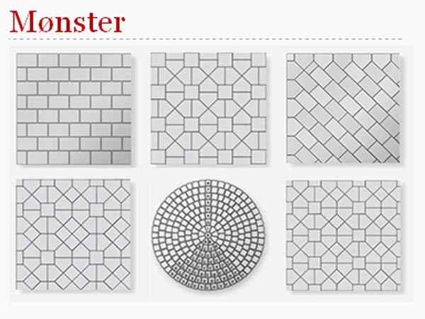 Asak Herregrdsstein Kvadrat Brunmix - Liten Pall